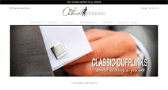 Desktop Screenshot of cufflinkaficionado.com